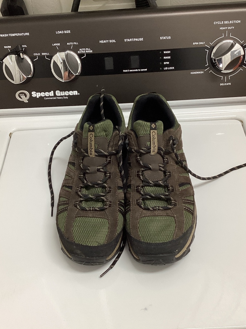Columbia Olive Green and Brown Trail Sneakers